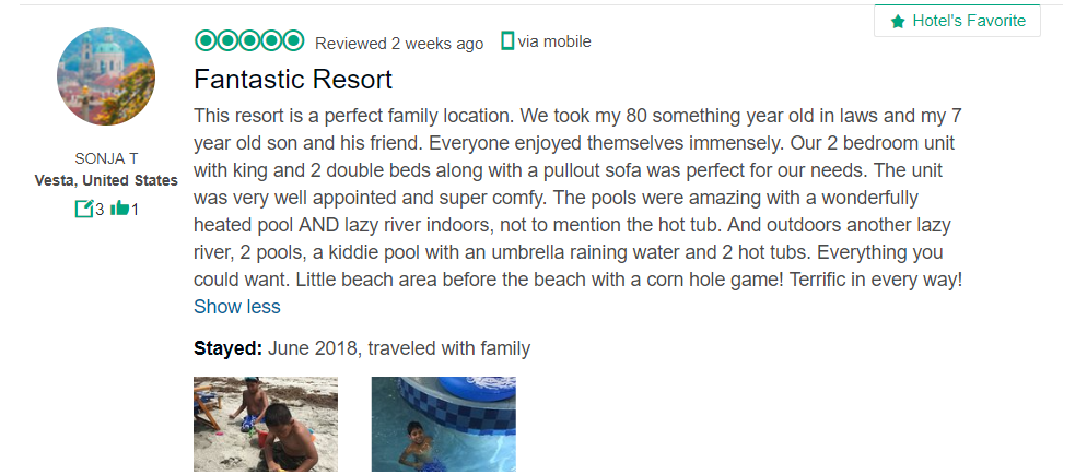 Review #2 June 2018, Avista Resort